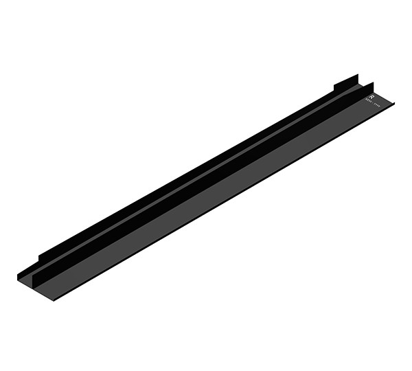 Aluminium-Seitenblech rechts Modulhöhe 1050-1099mm | RAL 9005, Qualicoat Klasse 2