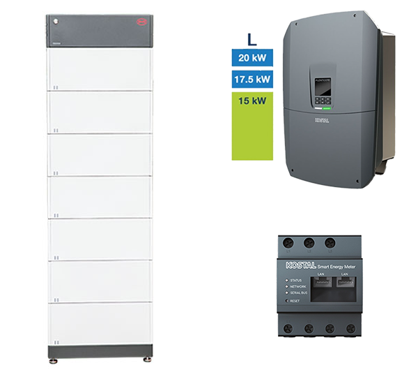 B-Box HVM 19.3 + Plenticore L G3 | HV system, 15.0-20.0 kW, 19.32 kWh, BCU 2.0, 3-ph