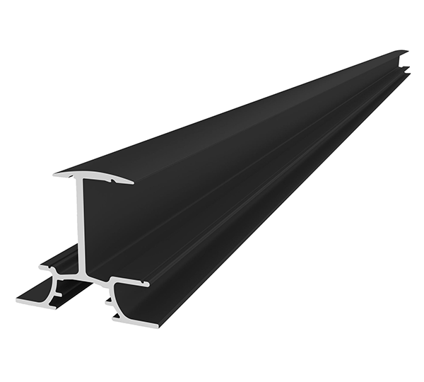 InsertionRail 2.0 - 40; 5.70 m schwarz | Einlegeschiene Fassadensystem, Höhe 40 mm