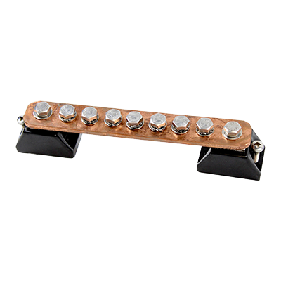 Grounding rail for PVshelter | 7 x M8 screws, copper plate