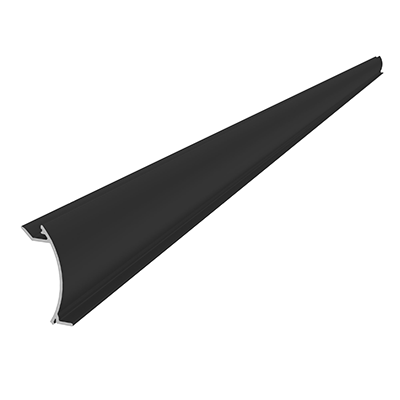 InsertionRail 2.0 Cover 40; 2.85 m Black | Cover for insertion rail 2.0 - 40 mm black