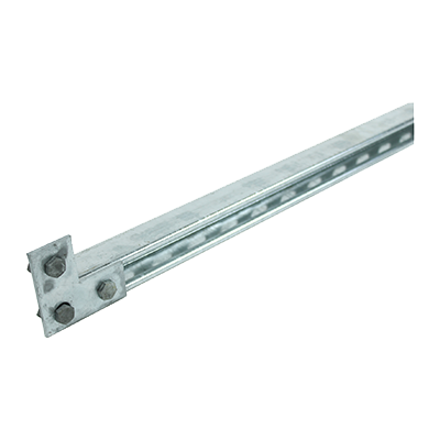 Additional mounting rail for PVshelter | Length 1580 mm, galvanized steel, C-profile