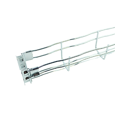 RoofSupport mesh cable tray | 3000 x 60 x 65 mm, Magnelis steel