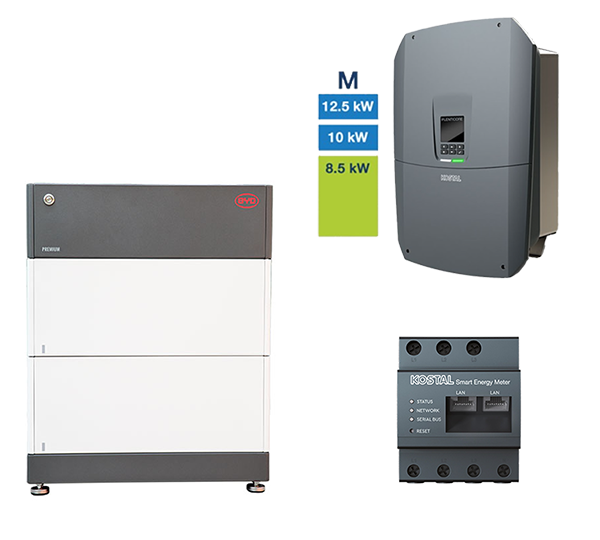 B-Box HVS 5.1 + Plenticore M G3 | HV-System, 8,5-12,5 kW, 5,12 kWh, BCU 2.0, 3-ph