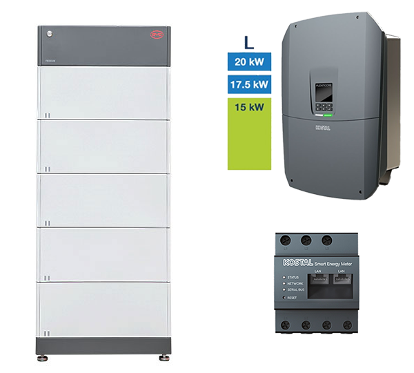 B-Box HVM 13.8 + Plenticore L G3 | HV system, 15.0-20.0 kW, 13.8 kWh, BCU 2.0, 3-ph