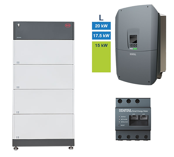B-Box HVS 10.2 + Plenticore L G3 | HV-System, 15,0-20,0 kW, 10,24 kWh, BCU 2.0, 3-ph