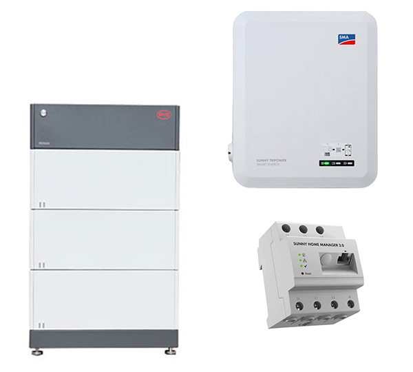 B-Box HVS 7.7 + STP 5.0 Smart Energy | HV-Speichersystem, 7,68 kWh, BCU 2.0, 3-phasig