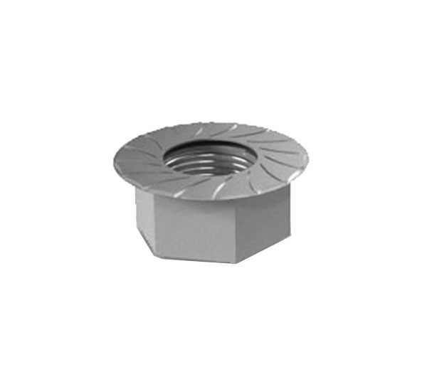 NU M10 S | Hexagon flange nut with serration M10 - DIN 6923