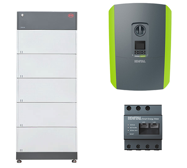 B-Box HVS 12.8 + Plenticore Plus 8.5 G2 | HV storage system, 12.8 kWh, BCU 2.0, 3-phase