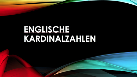 Englische Kardinalzahlen