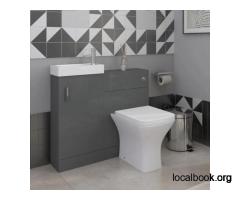 Mini 1 Door Cloakroom Floorstanding vanity Unit With Square Basin