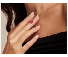 Silver heart necklace