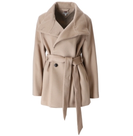 Tommy Hilfiger Wollmantel Camel Kurz Tommy Hilfiger Belted Hip