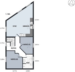 Billede 13. Lejlighed, Nørregade, Frederiksværk 
