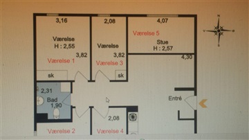 Photo 3. Room, Rovsingsgade, København N 