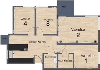 Photo 2. Room, Søndre Fasanvej, Frederiksberg C 