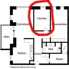 Photo 2. Room, Krimsvej, København S 