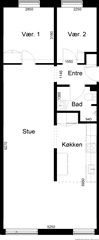 Photo 1. Apartment, Fyrkildevej, Aalborg Øst 