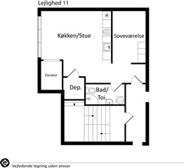 Billede 9. Lejlighed, Østergade, Hjørring 