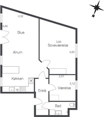 Billede 10. Lejlighed, Møllegade, Aalborg 