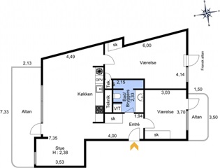 Photo 2. Apartment, Amerika Plads, København Ø 