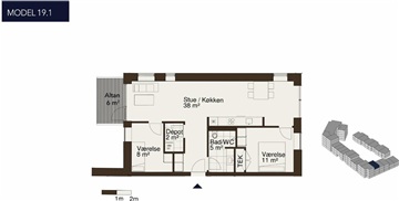 Billede 16. Lejlighed, Kansleren, Ølstykke 