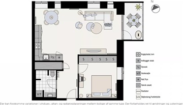 Billede 31. Lejlighed, Hannemanns Allé, København S 