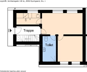 Billede 9. Lejlighed, Jernbanegade, Ryomgård 
