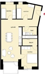 Photo 1. Room, Belvederegade, København V 