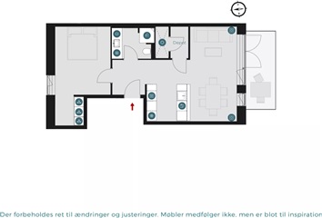 Billede 18. Lejlighed, Triumphbuen, Espergærde 