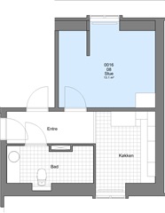 Billede 1. Lejlighed, Reberbanen, Viborg 