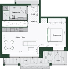 Billede 1. Lejlighed, Islands Brygge, København S 