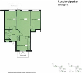 Billede 9. Lejlighed, Rundforbiparken, Nærum 