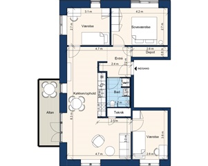 Photo 20. Apartment, Frederiksbro Torv, Hillerød 