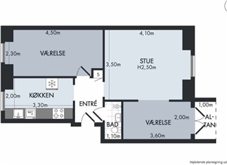 Billede 3. Værelse, Vigerslevvej, Valby 