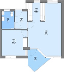 Photo 1. Apartment, Silkeborgvej, Them 