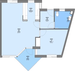 Photo 1. Apartment, Silkeborgvej, Them 