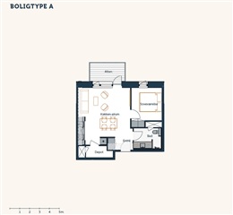 Photo 1. Apartment, Elementfabrikken, Brøndby 