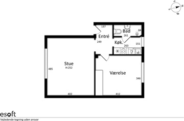 Billede 3. Lejlighed, Vestergade, Frederikshavn 