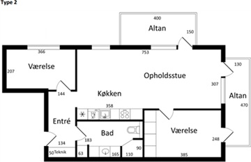 Billede 5. Lejlighed, Vognmarken, Helsinge 