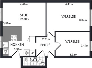 Photo 1. Apartment, Vestervang, Valby 