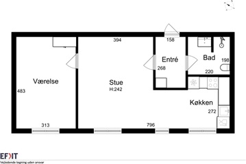 Billede 2. Lejlighed, Langgade, Nykøbing F 