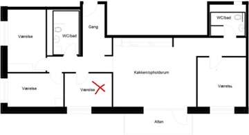 Photo 1. Room, Poppelstykket, København SV 