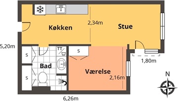 Photo 2. Apartment, Promenadebyen, Odense C 