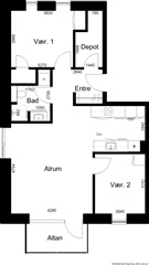 Photo 1. Apartment, Anna Anchers Vej, Aalborg SV 