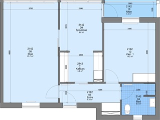 Billede 1. Lejlighed, Højmarken, Silkeborg 