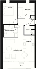 Billede 1. Lejlighed, Edvard Thomsens Vej, København S 