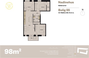 Billede 10. Lejlighed, C.F. Møllers Allé, København S 