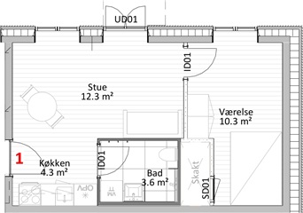 Billede 8. Lejlighed, Theklavej, København NV 