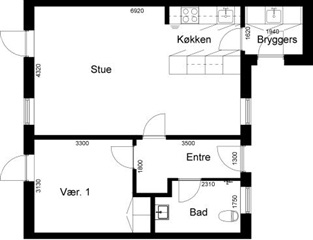 Billede 1. Lejlighed, Frugthaven, Skive 